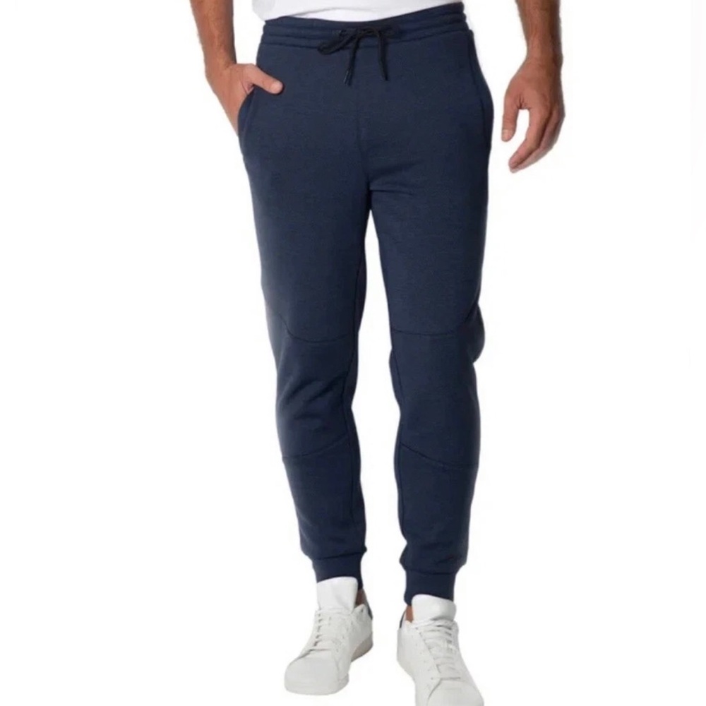 NWT Spyder Men's Active Fleece Bonded Jogger, Blue Drawstring Size M